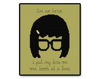 One Boob at a Time - PDF Cross Stitch Pattern