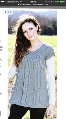 Rib and cable tunic