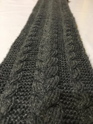 Braided cable scarf