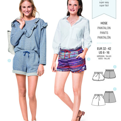 Burda Style Misses Shorts with Pockets B6409 - Paper Pattern, Size 6-16