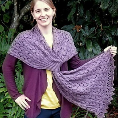 K526-Fuchsia Keyhole Wrap