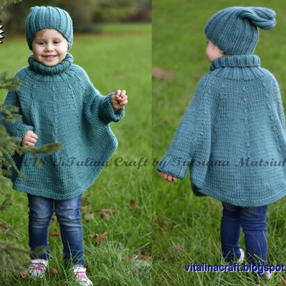 Fascination Poncho and Hat set