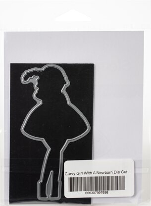 Stamping Bella Cut It Out Dies - Curvy Girl With A Newborn