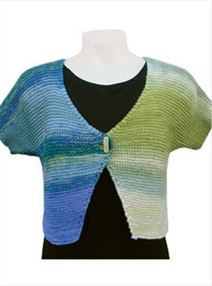Yin Yang Bolero in Knit One Crochet Too Ty-Dy - 1404
