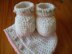 Rosebud Baby Bootie Set