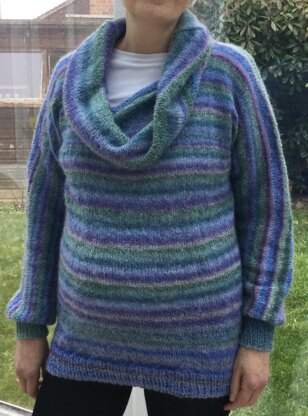 Cowl neck sweater