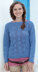 Womens Slash Neck Long and ¾ Sleeved Sweater in Sirdar Click DK - 7047 - Downloadable PDF