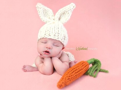 Baby Bunny Ears Hat Easter Newborn Photography Prop Spring