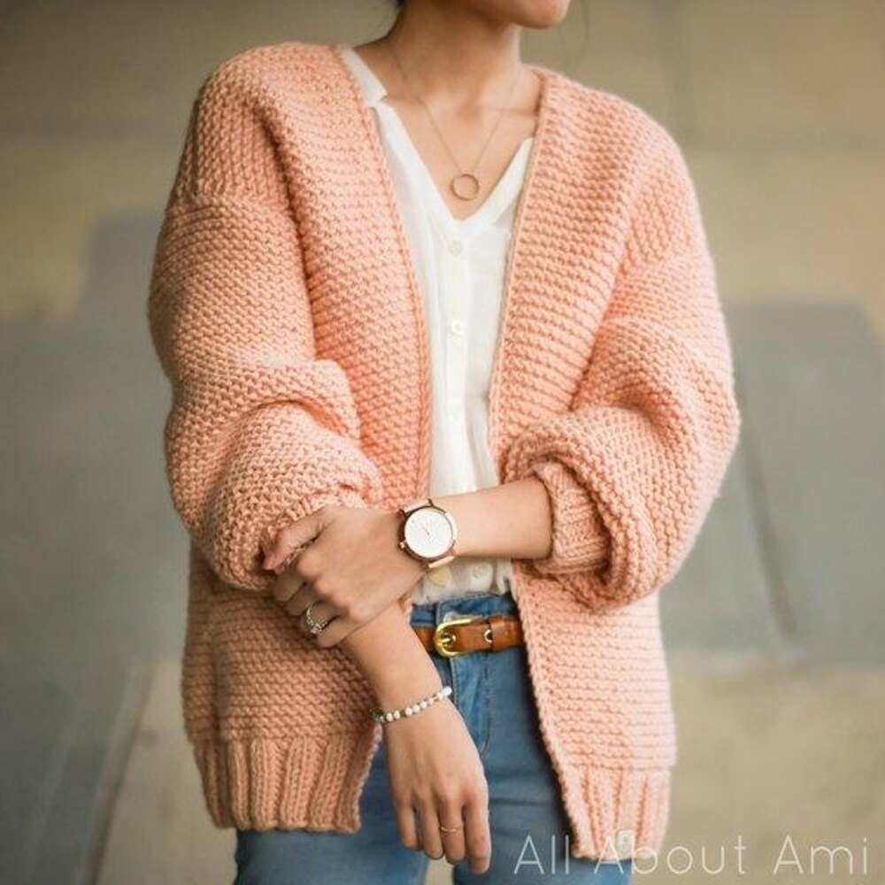 The Downtown Cardigan Knitting pattern by Stephanie Lau LoveCrafts