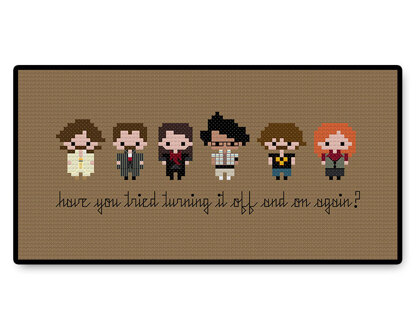 The IT Crowd Bite Size - PDF Cross Stitch Pattern