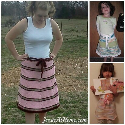 Amelia ~ a wrap top skirt knit pattern