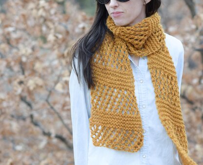 Honeycombs Knit Scarf