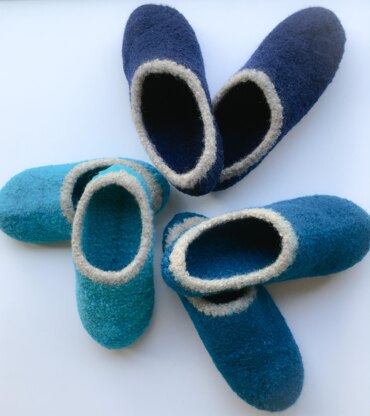 Kids Scuff Felted Slippers