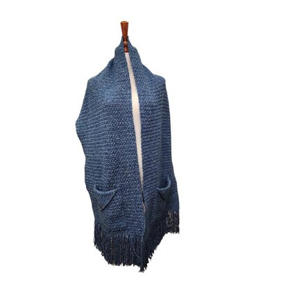 Denim Dreams Pocket Shawl