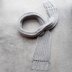 Silver Ribbed Scarf