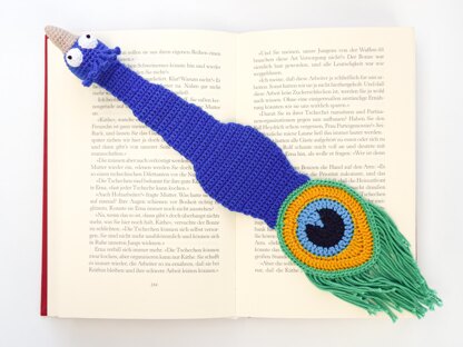 Peacock Bookmark Crochet Pattern