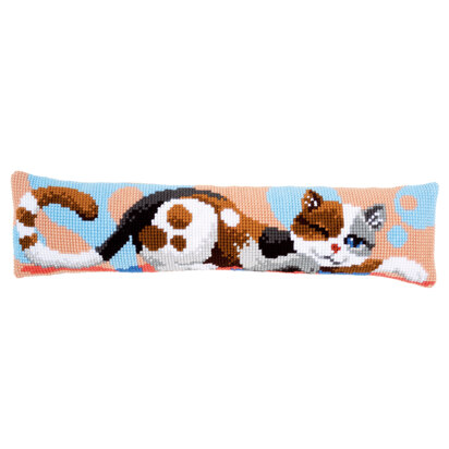 Vervaco Cat Draught Excluder Chunky Cross Stitch Kit - 80cm x 20cm