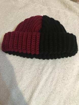 Simple sc back loop beanie