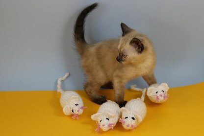 3 Blind Mice Kitten Toy
