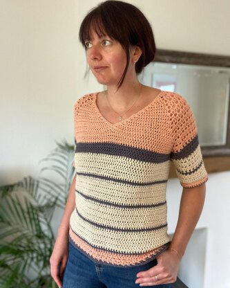 Summer Breeze Raglan Crochet pattern by Becky Matley | LoveCrafts