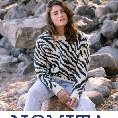 Women’s Zebra Sweater in Novita Natura - Downloadable PDF