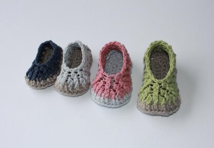 Organic Cotton Crochet Bootees