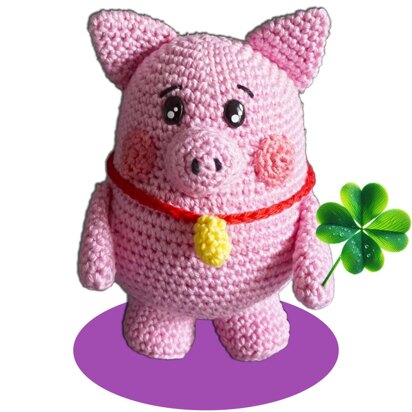 Crochet pattern lucky pig Felicità