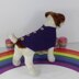 Back Button Up Garter Stitch Dog Coat