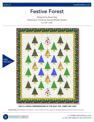Windham Fabrics Festive Forest - Downloadable PDF