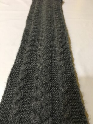 Braided cable scarf