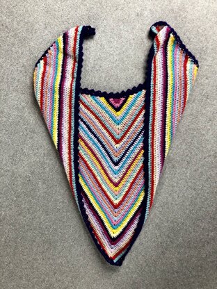 Rainbow shawl