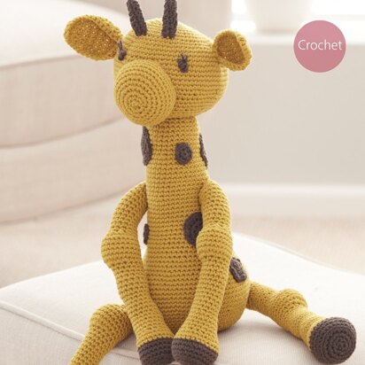 Giraffe Toy in Sirdar Wash 'n' Wear Double Crepe DK - 2473- Downloadable PDF