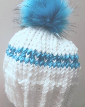 Heart detail beanie