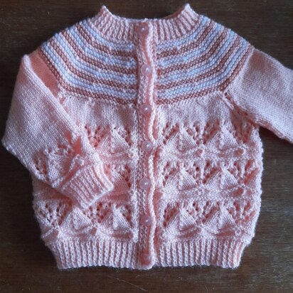 JK51 lace toddler cardigan