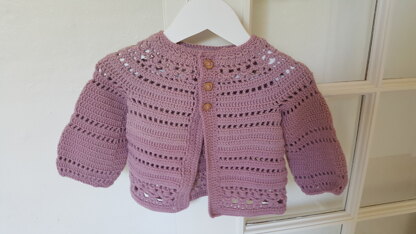 Lace baby cardigan size 12 months