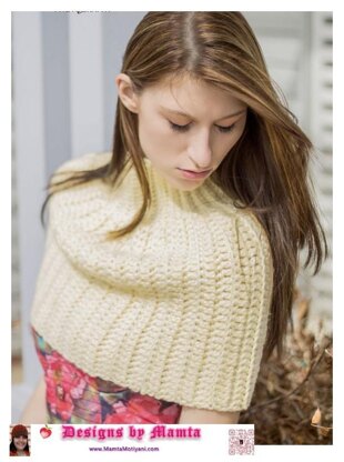 Crochet Turtleneck Poncho Pattern A Designer Capelet