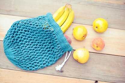 Fruit Market Drawstring Bag