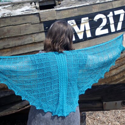 Salmon Net Shawl