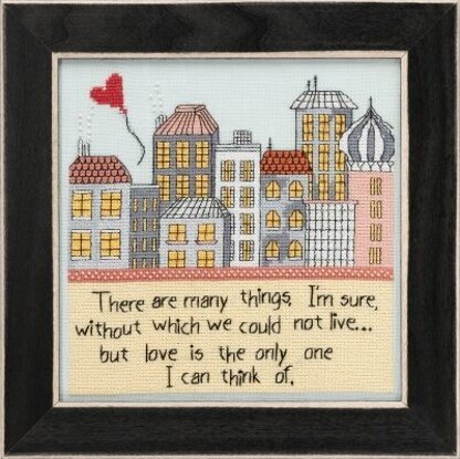 Mill Hill Curly Girl - Love is the Only One - 7.25inx7.25in