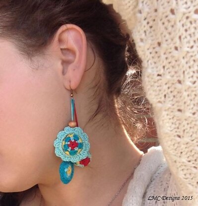Mandala Flower Earring Beads