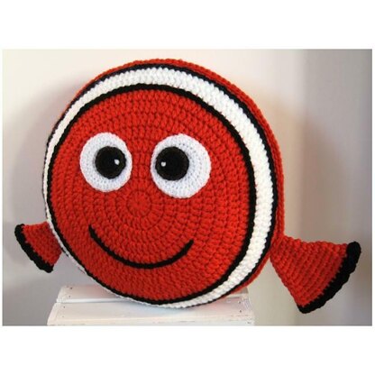 Orange Clown Fish Pillow