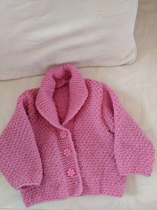 Baby's Jacket with shawl collar