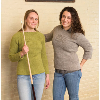 Ravenswood Pullover in Classic Elite Yarns Wynter and MountainTop Blackthorn - Downloadable PDF