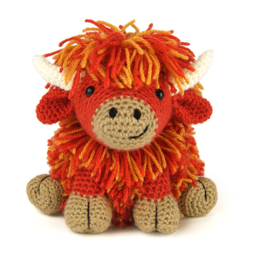  CROCHET BOX Crochet Kit for Beginners: Highland Cow