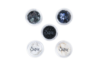Sizzix Making Essential Sequins & Beads Neutrals 5g per Pot 5PK