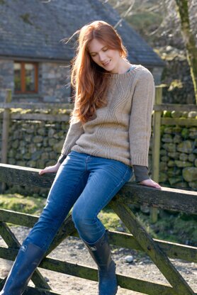 Galleny Force Pullover in The Fibre Co. Lore - Downloadable PDF