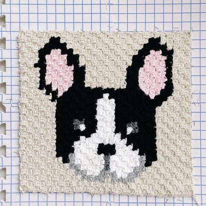 C2C French Bulldog / Boston Terrier Dog Blanket Square