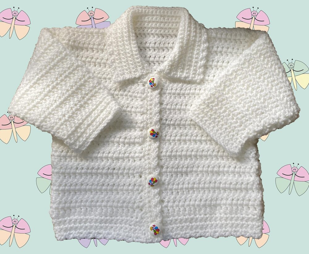 Baby jacket crochet pattern sale