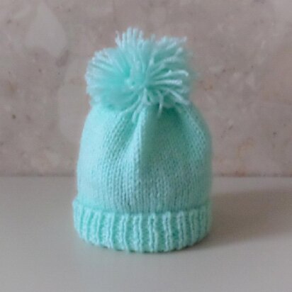 Green Hat for Baby - knitting pattern