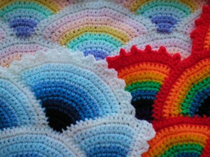 Rainbow Baby Afghan